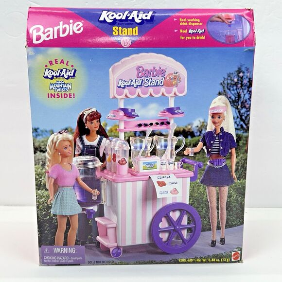 Barbie Other - Barbie Kool Aid Soft Drink Stand Playset Mattel 1997 Item No 17397 NRFB NIB